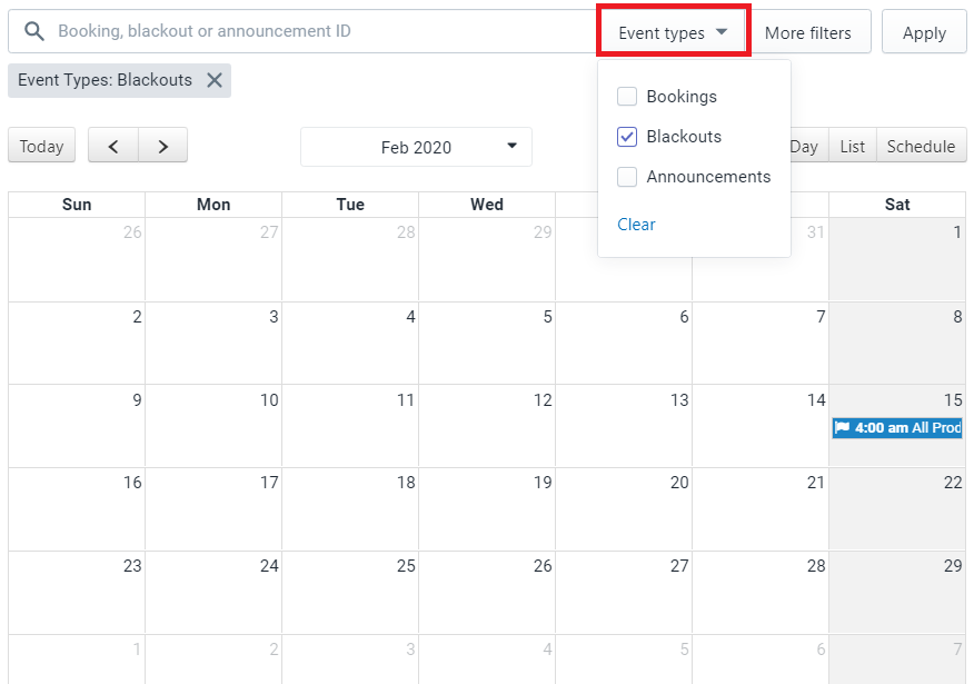 Calendar Overview Page – BookThatApp Help Desk